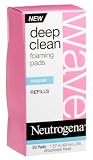 Neutrogena Wave Deep Clean Foaming Pad Refills, 30-Count Pads (Pack of 3)