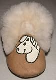 Tibet PLATEAU soft sole infant leather baby shoes BOOTIES with FLEECE white horse