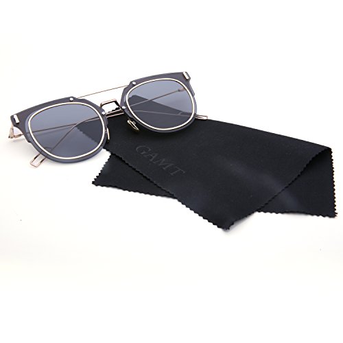 Gamt desginer vintage sunglasses retro full-rim metal f…