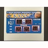 Kansas Jayhawks Scoreboard Desk Clock