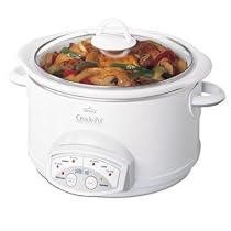 Rival 38501-W Round 5-Quart Smart-Pot Crock-Pot, White