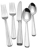REED & BARTON STAINLESS BELLEVUE MATTE 0605 5 PIECE FLATWARE PLACE SETTINGS