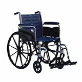 Invacare LightWeight Tracer EX2 Wheelchair 18' with Swingaway Footrest-Blue