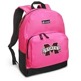 Mississippi State University Backpack Pink Mississippi State for Travel, Daypack CUTE School Bags Best Unique Cute Gifts for Girls, Students Ladies -