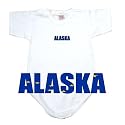 Baby Bodysuit White " Flag Alaska " State