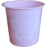 Pink Pastel Coloured Butterfly Waste Paper Bin
