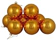 Club Pack of 16 Shiny Orange Tango Glass Ball Christmas Ornaments 3.25" (80mm)