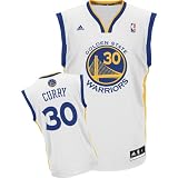 Adidas Golden State Warriors Stephen Curry Youth (Sizes 8-20) Revolution 30 Replica Home Jersey Large