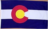 Colorado US State Flag - 3 foot by 5 foot Polyester (NEW)