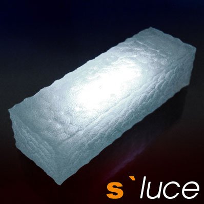 S-Luce 2093 Patch Solar Pflasterstein 20 x 6 x 5 cm, 3 LEDs