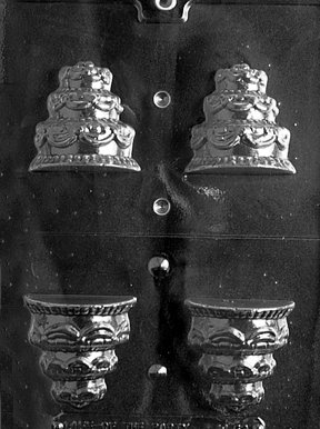 3d WEDDING CAKE Wedding Candy Mold Chocolate