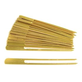 Steven Raichlen Best of Barbecue SR8078 Double Prong Bamboo Skewers 9-inch Long, Set of 16 by 