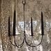 Wrought Iron 4 Arm Candle Chandelier