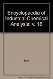 Encyclopedia of industrial chemical analysis