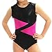 Arshiner Girl's Slim Solid Gymnastics Sleeveless Leotard