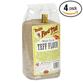 Bob's Red Mill Whole Grain Teff Flour, 24-Ounce Packages (Pack of 4)