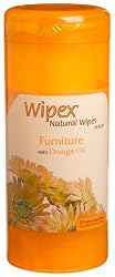 Natural Furniture Wipes With Orange Oil, 30-Count Containers (Pack of 4)
