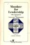Mandate for Leadership: Policy Management in a Conservative Administration