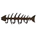 Cast Iron Fishbone Fish Bone Coat Hook Hat Wall Rack 3 Hooks