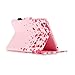 iPad Mini 1/2/3 Case-LittleMax(TM) [Pen Slot] Synthetic Leather Kickstand Case [Smart Wake/Sleep] Cover Flip Wallet iPad Mini 3/2/1 Protector [Free Cleaning Cloth,Stylus Pen]-01 Rain Hearts&Petals
