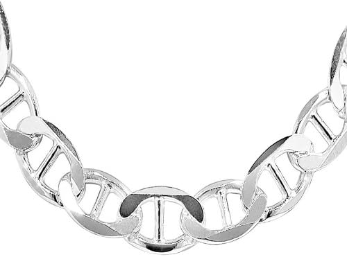 Solid Sterling Silver 6.2 mm Mariner Chain 9"