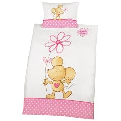 Herding 254720300521 Lillebi Bettw�sche, Kopfkissenbezug: 40 x 60 cm mit Hotelverschluss, Bettbezug: 100 x 135 cm mit Knopfverschluss, Linon Set