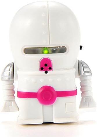 iLToy mini Cute IR RC Robot Infrared &amp; Voice Remote Control Toy Soccer Fighting Robot - Forward &amp; Spins (White &amp; Pink)