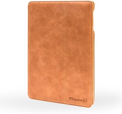 MACOON iPad mini 1 &amp; 2 'Smart Traveler' leather case is made of 100% cowhide genuine leather case shell sleeve, color: Havana Brown
