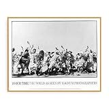 ポスター アンリ カルティエ ブレッソン Punjab India 1948年 額装済 ウッドハイグレードフレーム（木地）
