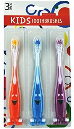 Kids Toothbrushes Set of 3 - Medium Bristle (2- Pack/3ea.)
