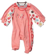 Girls Mummy & Daddy Sleepsuits - 3pk