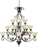 Maxim Lighting 11239SVOI 15 Light Symphony Chandelier, Oil Rubbed