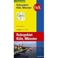 Falk Regionalkarte Ruhrgebiet - K�ln - M�nster 1:150 000