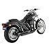 VANCE AND HINES EXHAUST BLACK BIG SHOTS HARLEY SOFTAILS
