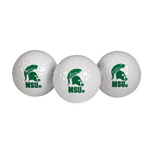 Michigan State Spartans Ncaa Golf Ball 3-pack