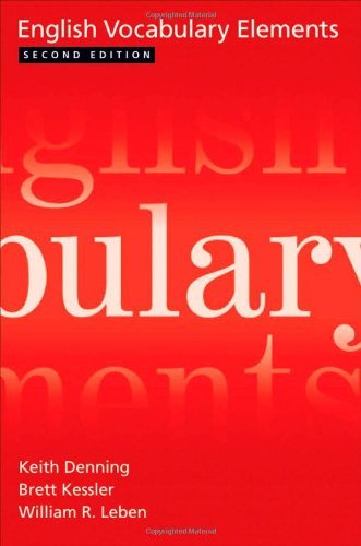 English Vocabulary Elements