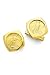 14k Gold Shine Coin Cufflinks