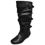 Brinley Co Button Trim Slouchy Boots