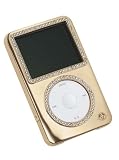 Gilty Couture 14k Gold-plated Slider Case with Clear Swarovski Crystals for 80/120 GB iPod classic 6G