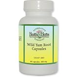 Alternative Health & Herbs Remedies Wild Yam Root Capsules, 60-Count Bottle