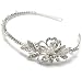 Bridal Headband Wedding Tiara with Freshwater Pearls & Luminous Rhinestones 3033