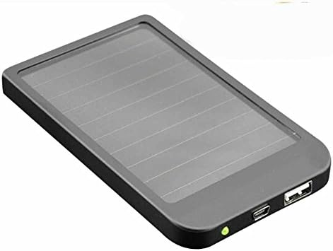 Solar Charger 2600mAh USB - Power bank portable - External Battery - Phone MP3 PDA Tablet - For Apple Iphone HTC Nokia Samsung (Black)