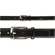LAVILLE BELT - Mens - Highly polished italian calfskin, High Shine Nickel Buckle, Single Loop.
