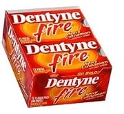 Dentyne Fire Gum Spicy Cinnamon 12-Piece Packs Pack of 12