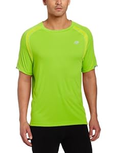 New Balance Men's Ice Short Sleeve Tee Shirt - Green, Small