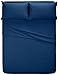 Amazon Brand – Pinzon Signature Cotton Heavyweight Velvet Flannel Sheet Set - King, Smoky Blue