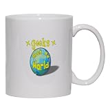 Geeks Rock My World Mug for Coffee / Hot Beverage (choice of sizes and colors)