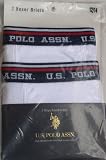 U.S. Polo Assn Boys Boxer Briefs, 2 pack, Size 12/14, Large, White
