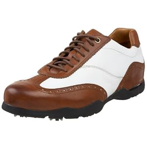 Buy Cole Haan Mens Air Landon Golf Cleat,Brown White,10 M US