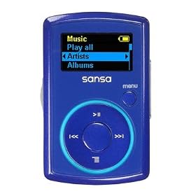 SanDisk Sansa Clip 2 GB MP3 Player (Blue) by SanDisk